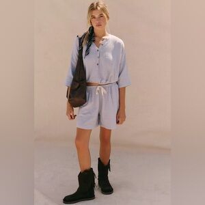 Free People Cyrus Shorts Set - Dried Hydrangea